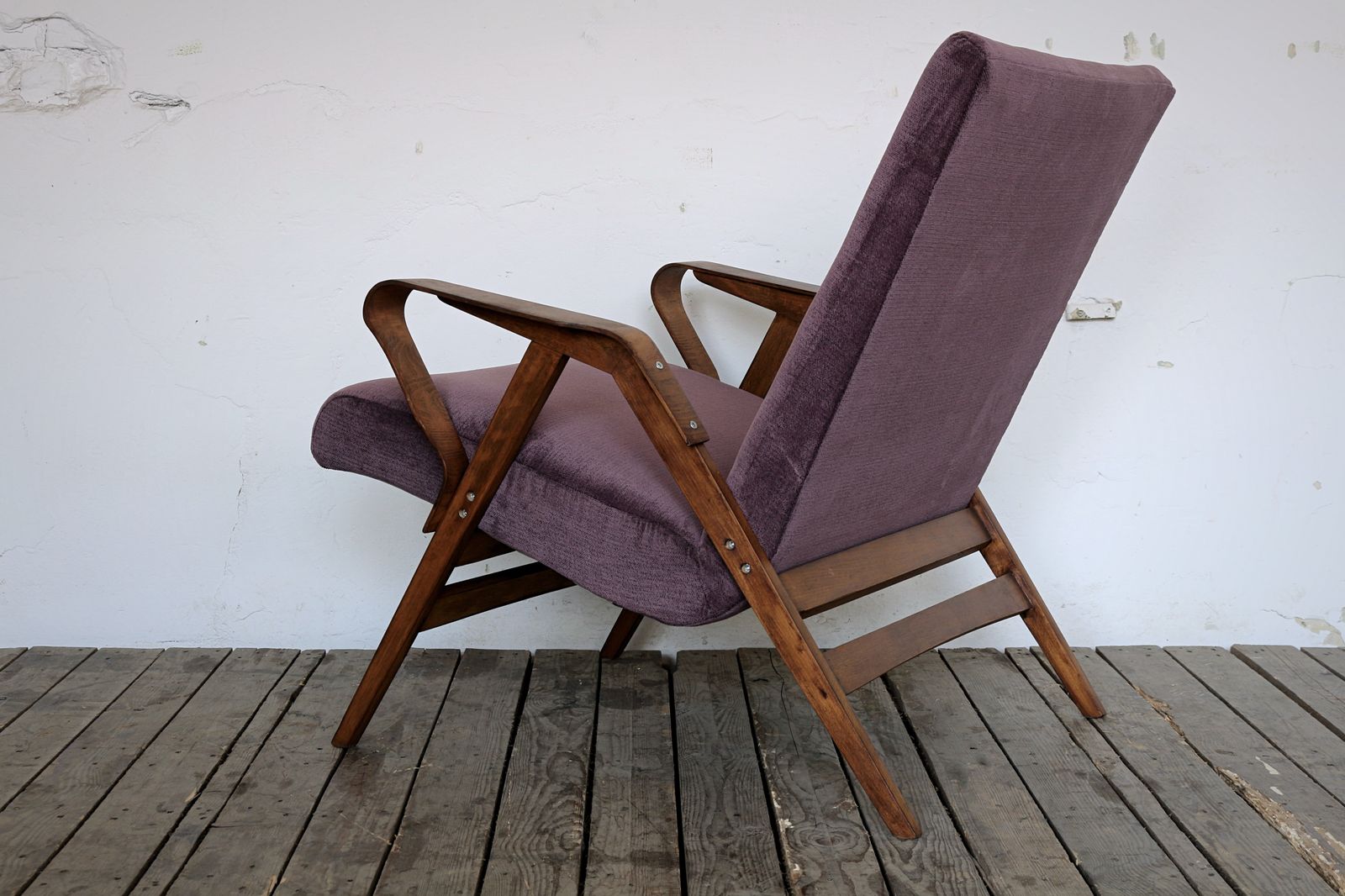1960s Armchair Frantisek Jirak For Tatra Nabytok Midcentury Chair photo for sale