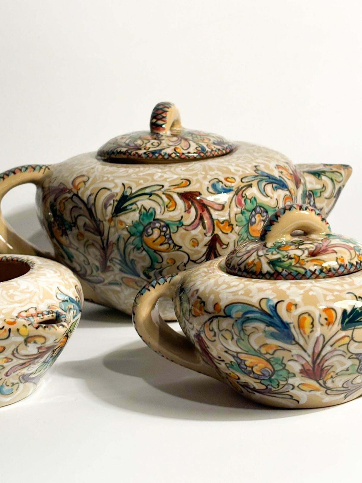 photo furniture Set Of 6 Ceramic Mugs By Molaroni Pesaro, Hand Painted From The 1960s