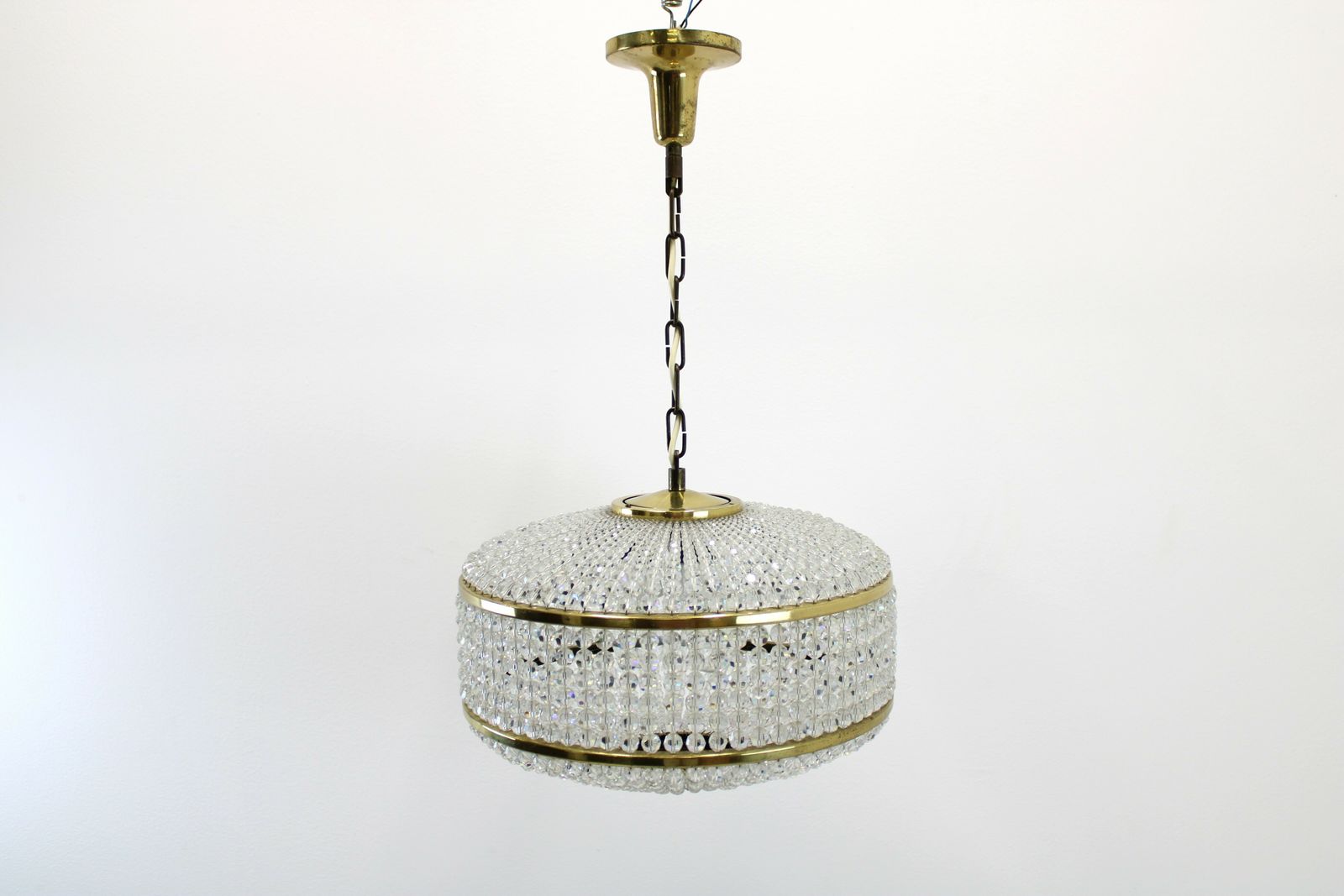 Chandelier Of Brass And Swarovski Crystals/Designer Lamp  J.L. Lobmeyr Austria photo furniture