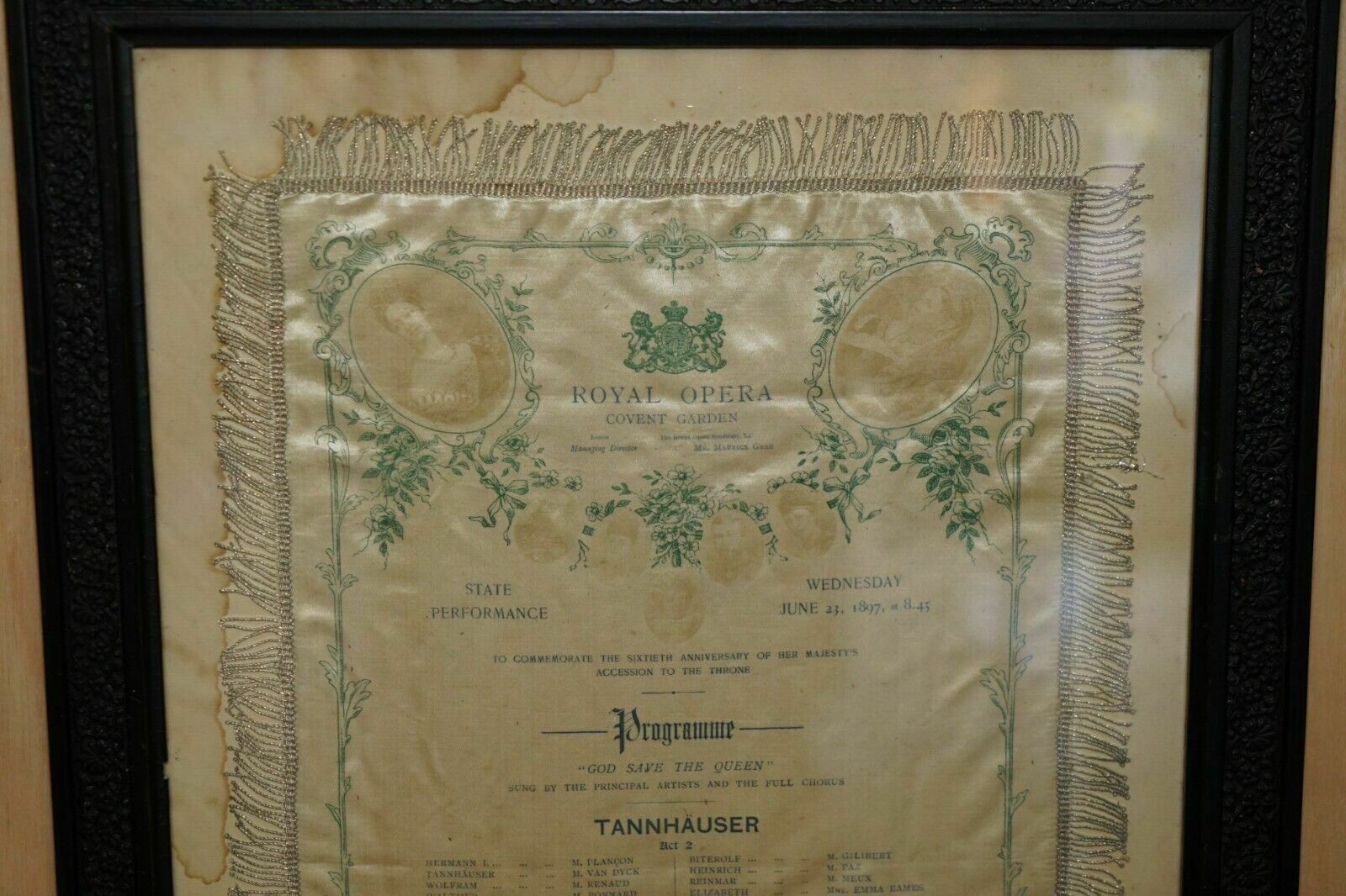 Antique 60th Anniversary Of Queen Victoria Diamond Jubilee Royal Opera Programme photo furniture