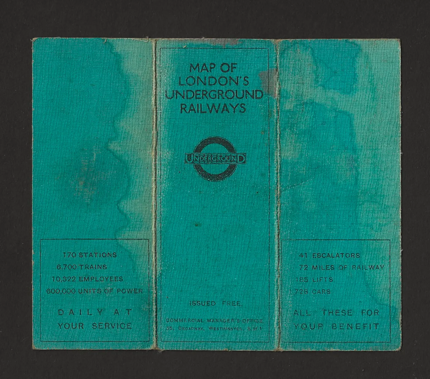 Stingemore’s January 1926 Underground Railways Of London Guide Booklet Rare And Original photo furniture