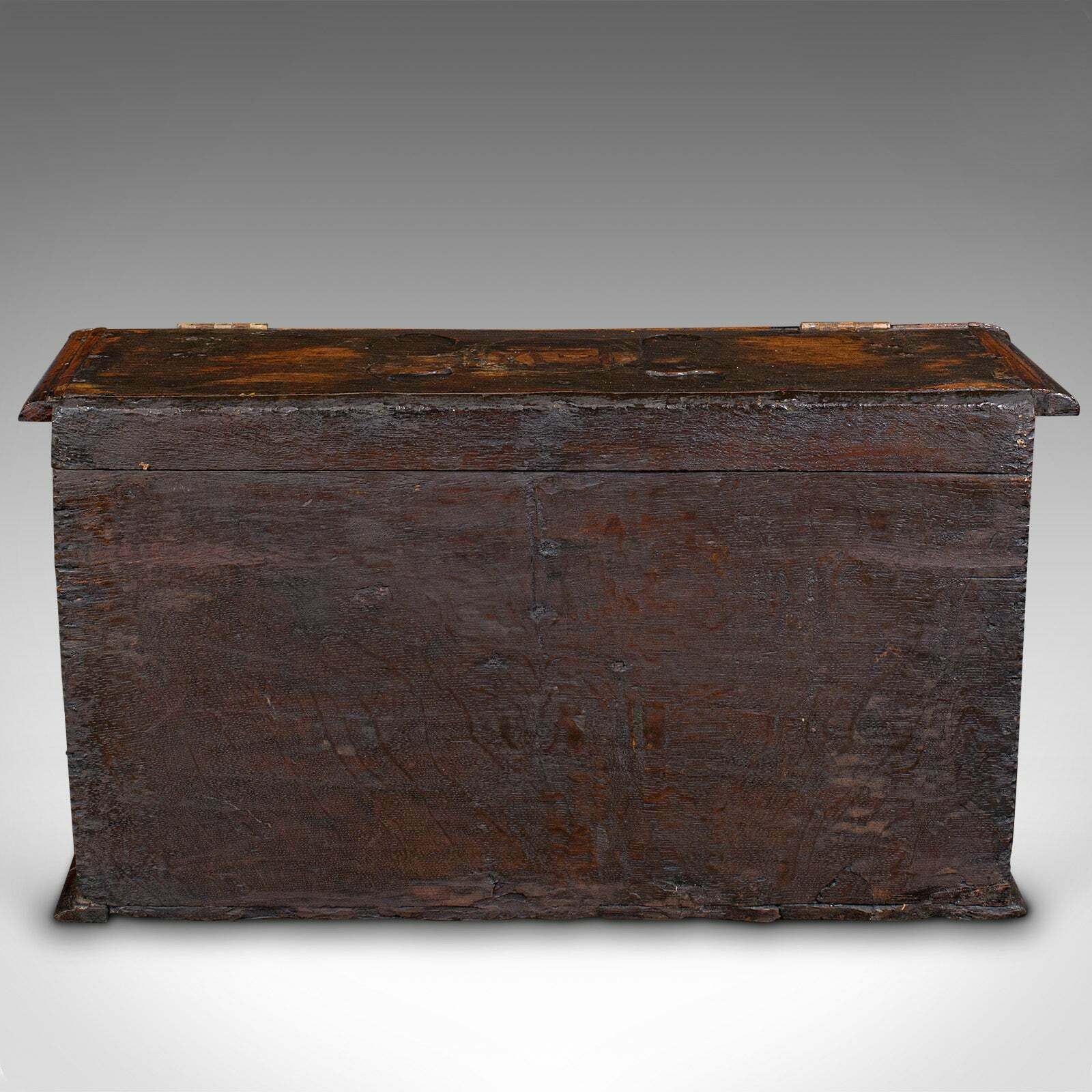 Antique Verger's Bible Box, English, Oak, Carved, Ecclesiastical, William III photo buy