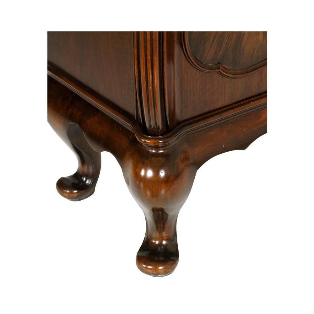 Early 20th Century Baroque Display Cabinet Sideboard In Carved Walnut And Burl photo Furniture