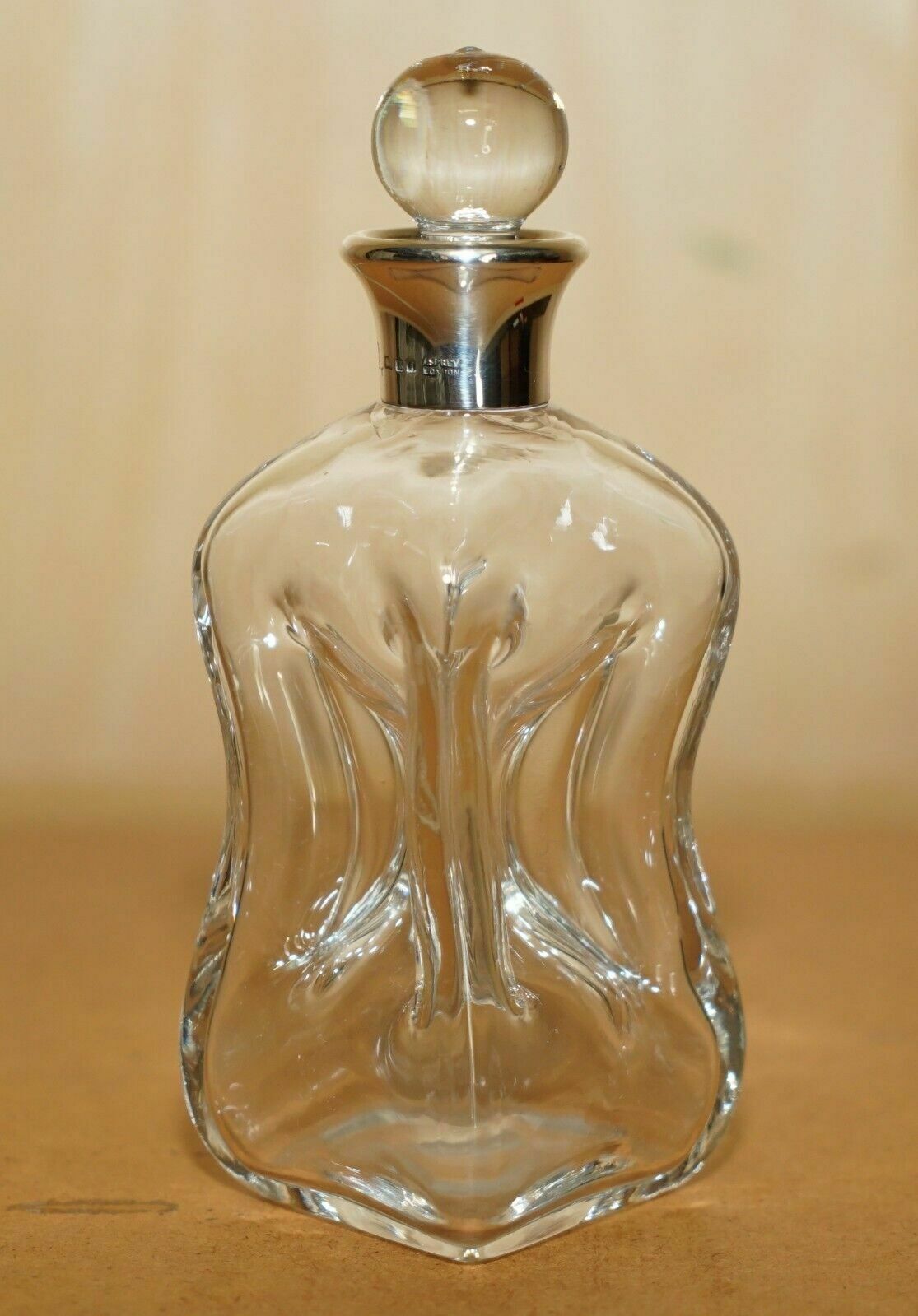 Small One Person Asprey & Co 1964 Sterling Silver Pinch Spirit Wine Decanter photo vinterior