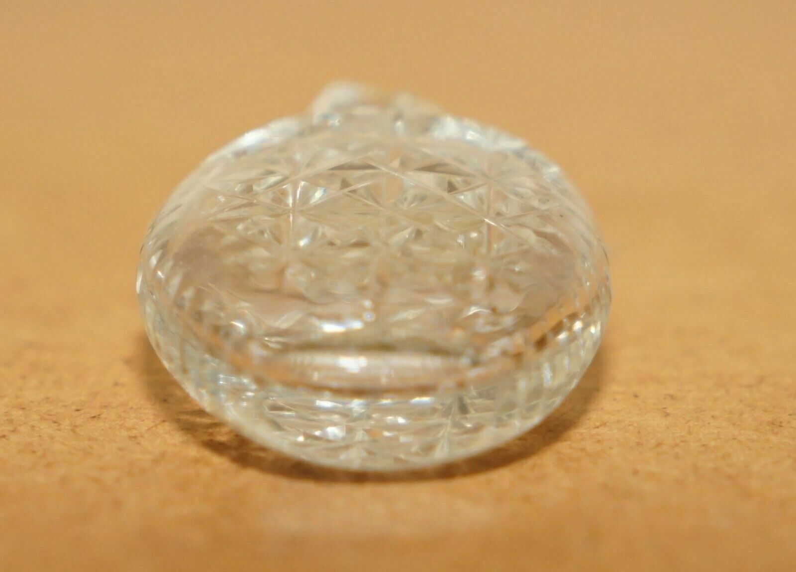 photo for sale Fine Antique French Cut Glass Crystal Collectable Dressing Table Perfume Bottle