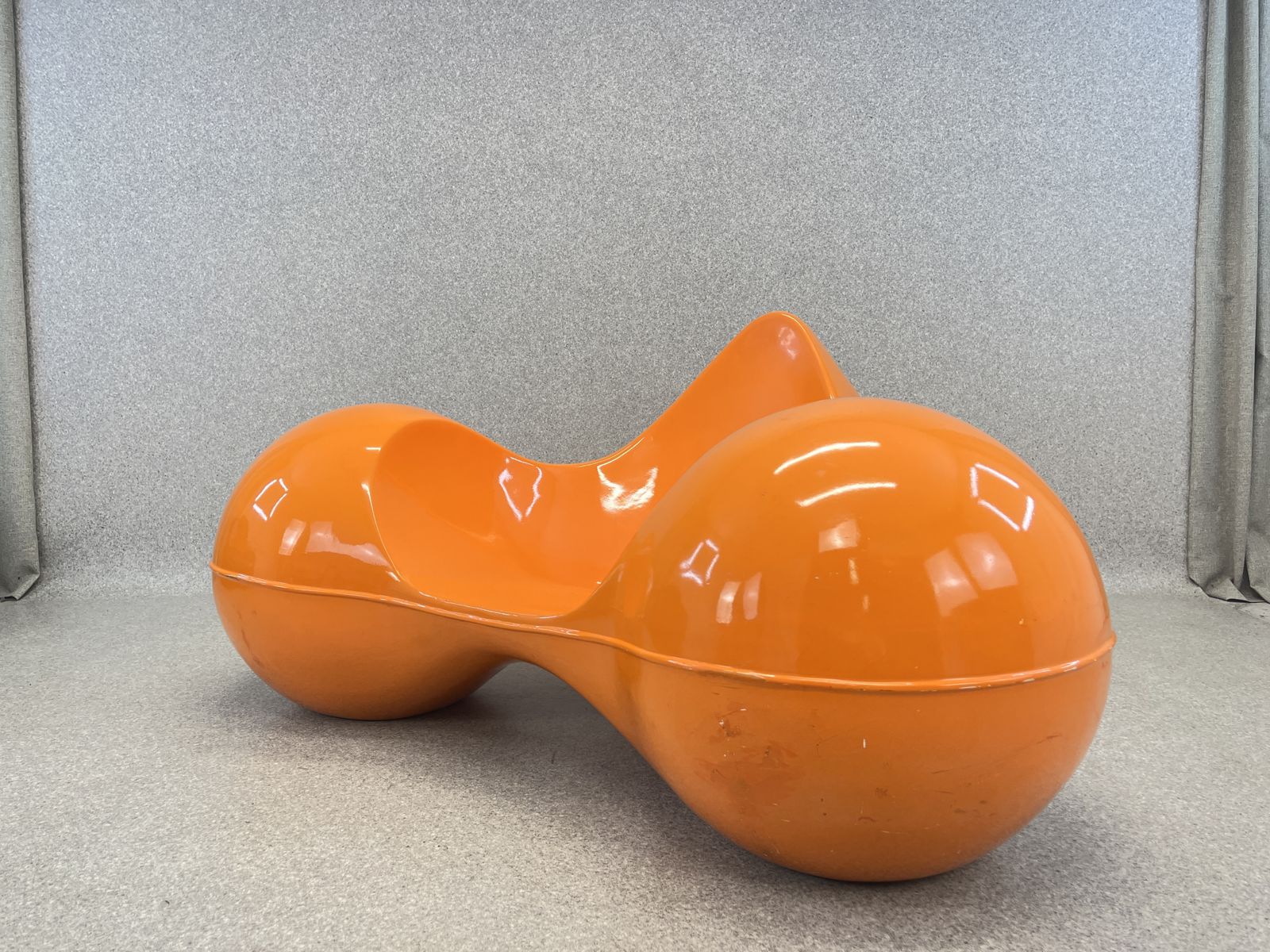 Iconic Vintage Eero Aarnio Orange Tomato Chair, Space Age By Adelta photo furniture