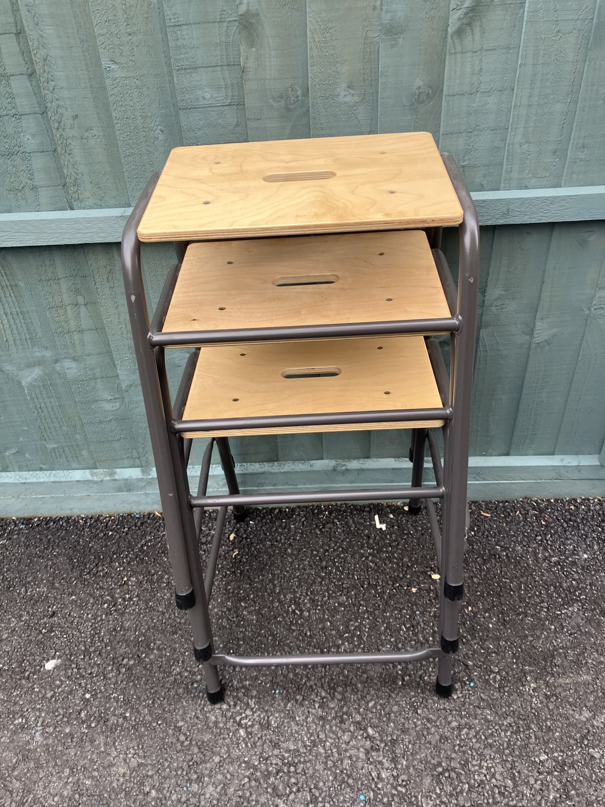 photo for sale 3 X Science Laboratory School Engineers Stools By Remploy Late Vintage