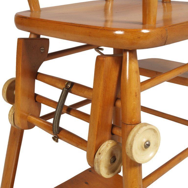 Mid Century Modern Italian Childs Chair Circa 1950s Beechwood, Polished To Oil photo vinterior