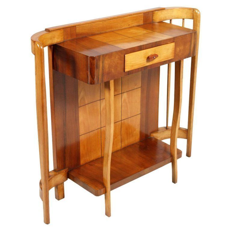 Art Deco Console Mirror, Paolo Buffa Attributable, Restored And Polished To Wax photo Furniture