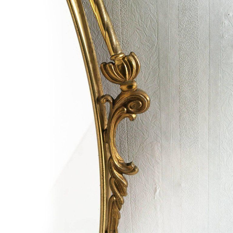 photo for sale Gilt Bronze Venetian Console Mirrored, Marble Top, Vincenzo Cadorin Attributable