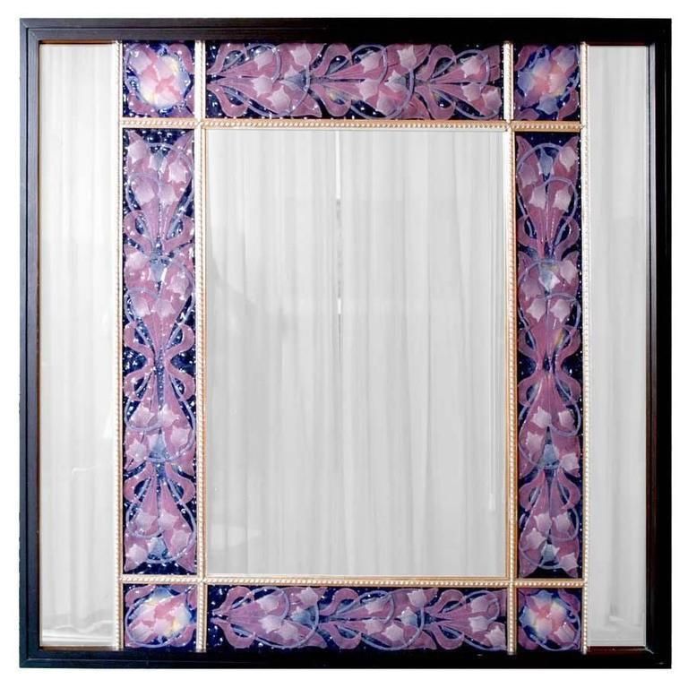 Mid Century Modern Mirror Decorative Big Panel By Paolo De Poli Designer