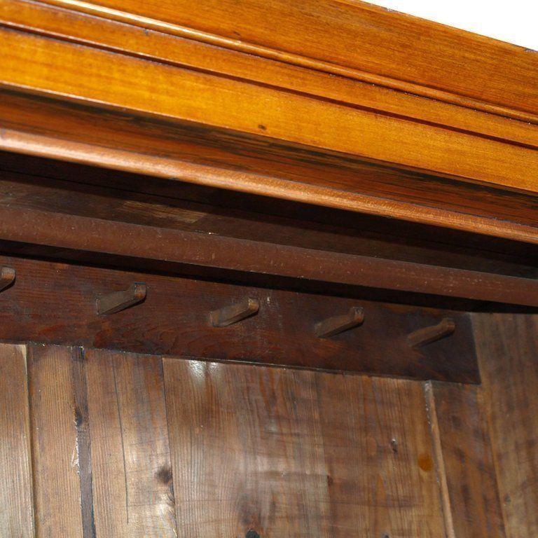 19th Century Biedermeier Cupboard Wardrobe In Birch Restored Polished To Wax photo Furniture