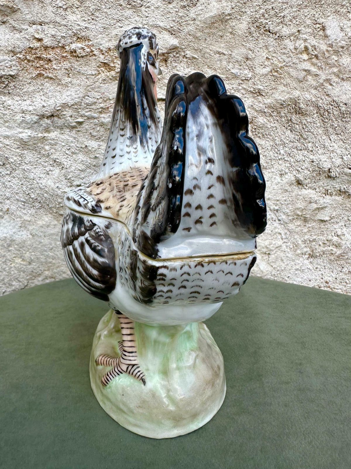 Rare German Porcelain Hen Covered Box By Passau, Dressel, Kister & Co Chicken Figurine Terrine photo vinterior