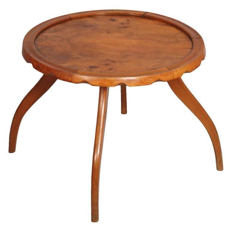 Mid Century 1930s Art Deco Coffee Side Table, Gaetano Borsani Labeled , Osvaldo Borsani Designer