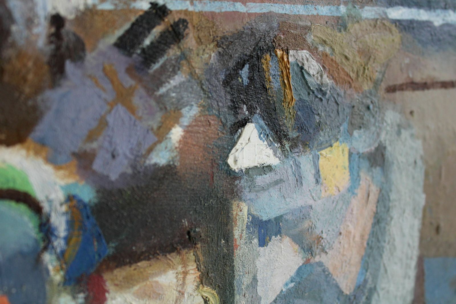 Victor Karnauh (1950   2012, Ukrainian, Latvian). In The Din Of Racing. Oil On Canvas. 45 X 60 Cm photo 2200.0