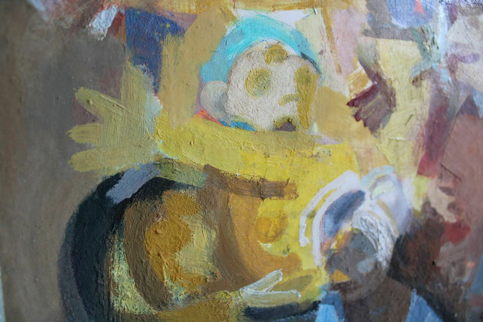 Victor Karnauh (1950   2012, Ukrainian, Latvian). In The Din Of Racing. Oil On Canvas. 45 X 60 Cm photo vintage