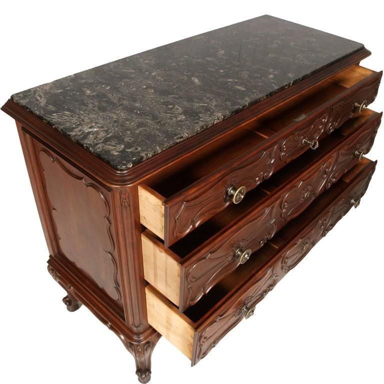 Superb Italy Baroque Massive Carved Walnut Complete Bedroom Sets photo vintage
