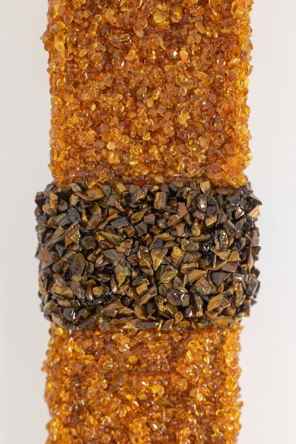 Pair Of “Honey” Wall Lights In Amber And Tiger’s Eye. Contemporary Artist Work. Ls60042086g photo vinterior