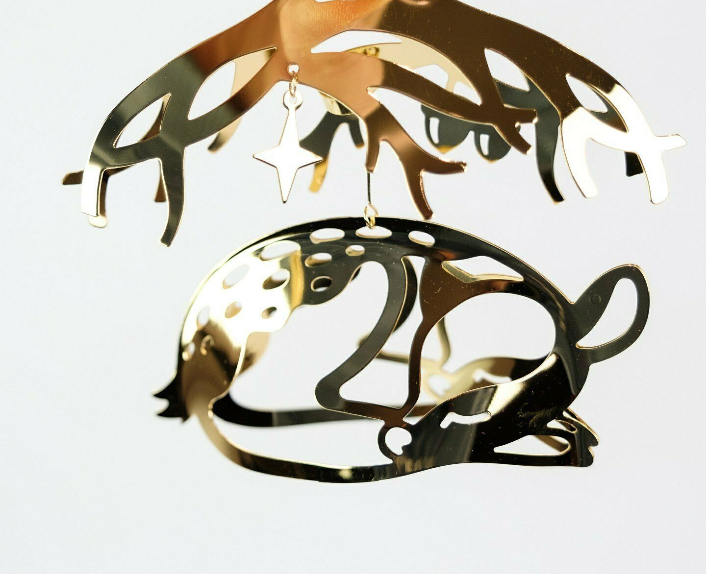 Christmas Euro Deer In Brass & 18 Karat Gold Plated By Sanne Lund Traberg For Georg Jensen From 2023 photo furniture