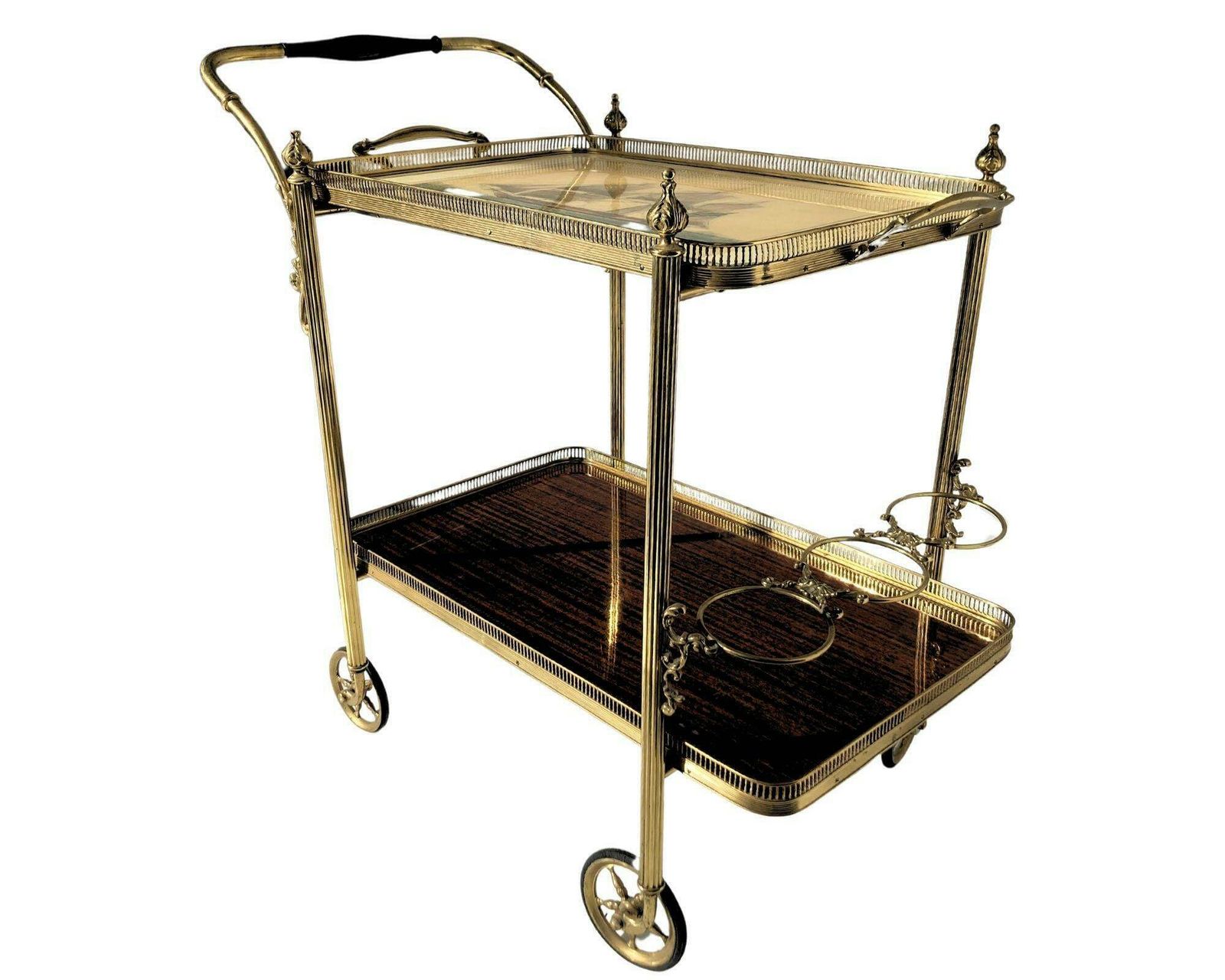Messing Barwagen | Neoklassiek | Gemaakt In Italië, Vóór 1950 photo furniture