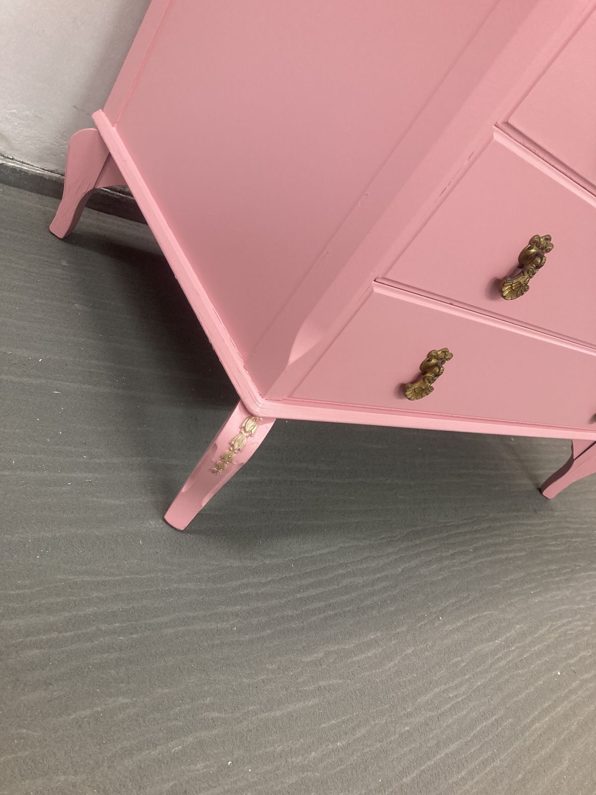 Painted Chest Of Drawers Louis Style Drawers Pink Vintage French Style Drawers photo vinterior