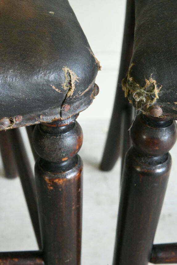 Pair Antique Victorian Occasional Chairs photo vintage
