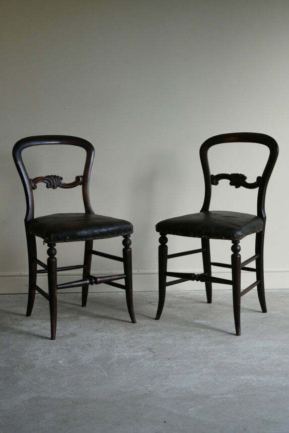 photo for sale Pair Antique Victorian Occasional Chairs