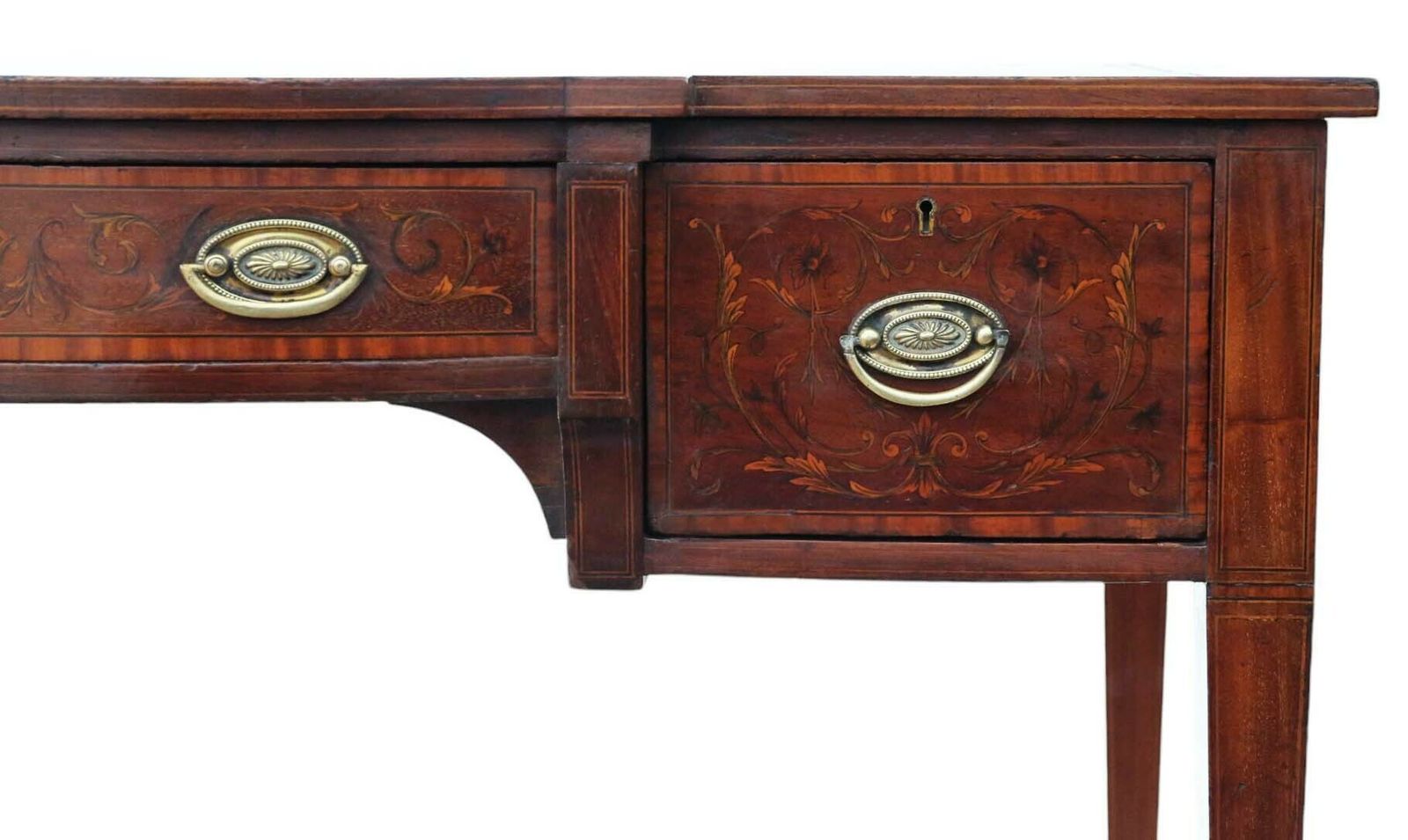 Antique Fine Quality Inlaid Mahogany Writing Dressing Table 19th Century Desk Side photo buy