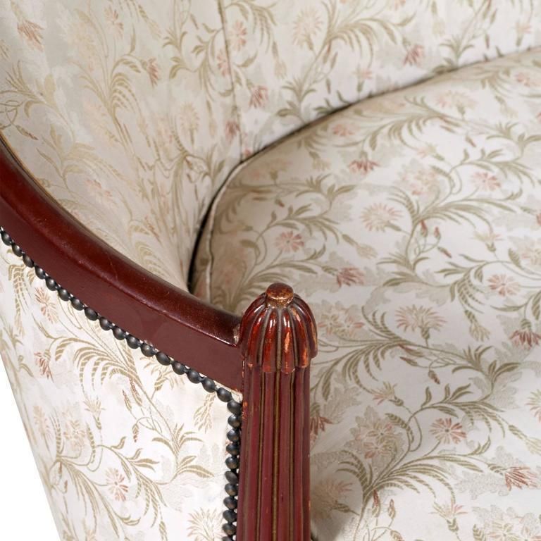 Loveseat Sofa Art Nouveau Belle époque Lacquered And Gilded Carved Mahogany photo 2746.6