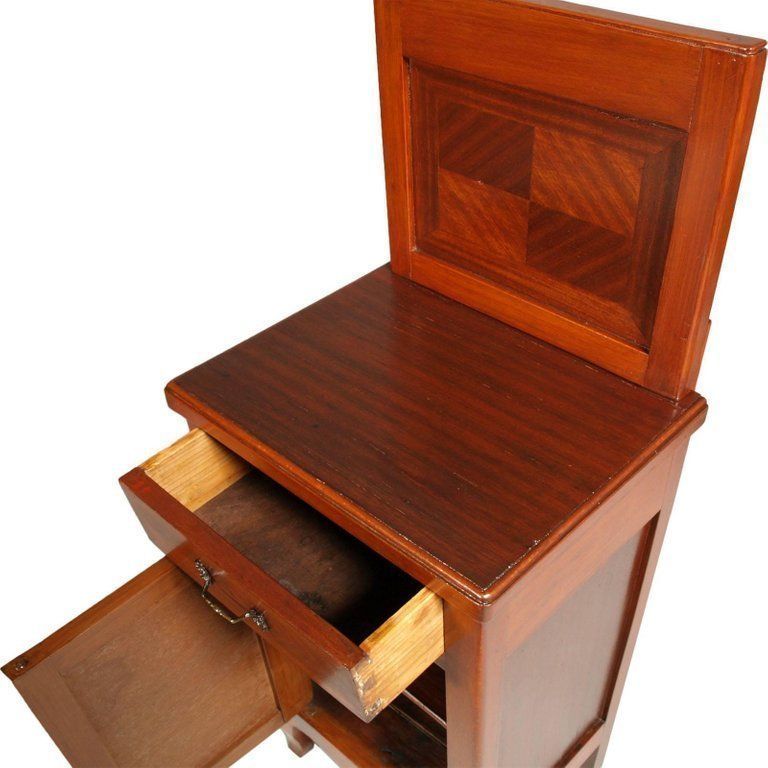 Early 20th Century Italian Art Nouveau Nightstand Restored And Polished To Wax photo buy