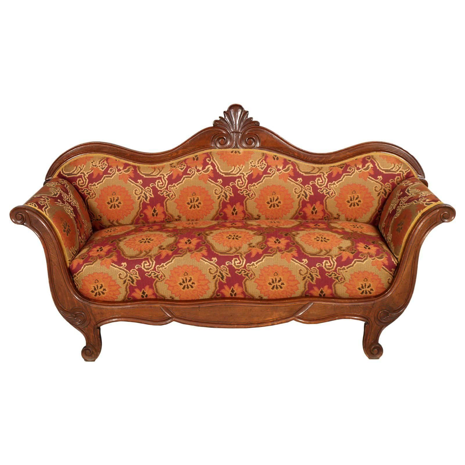 Mid 19th Century Empire Venetian Sofa Attributable Valentino Panciera Besarel