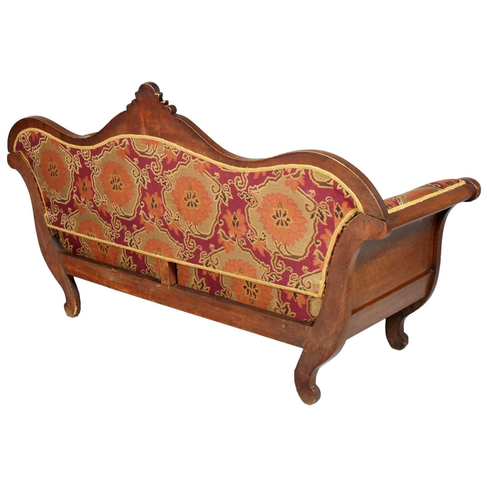 Mid 19th Century Empire Venetian Sofa Attributable Valentino Panciera Besarel photo Furniture