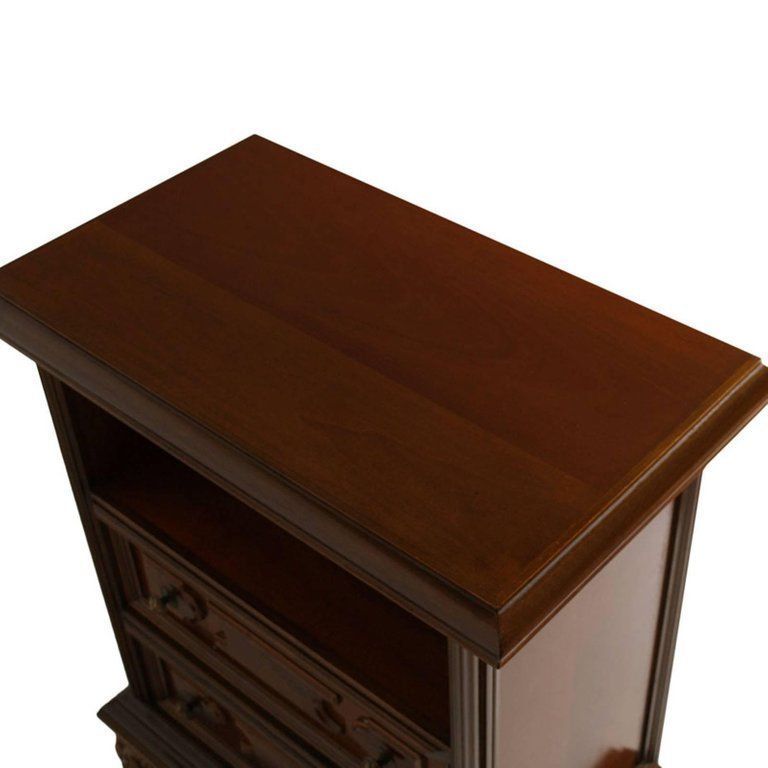 Pair Early 20th Italian Century Renaissance Florence Nightstands In Walnut Restored photo for sale