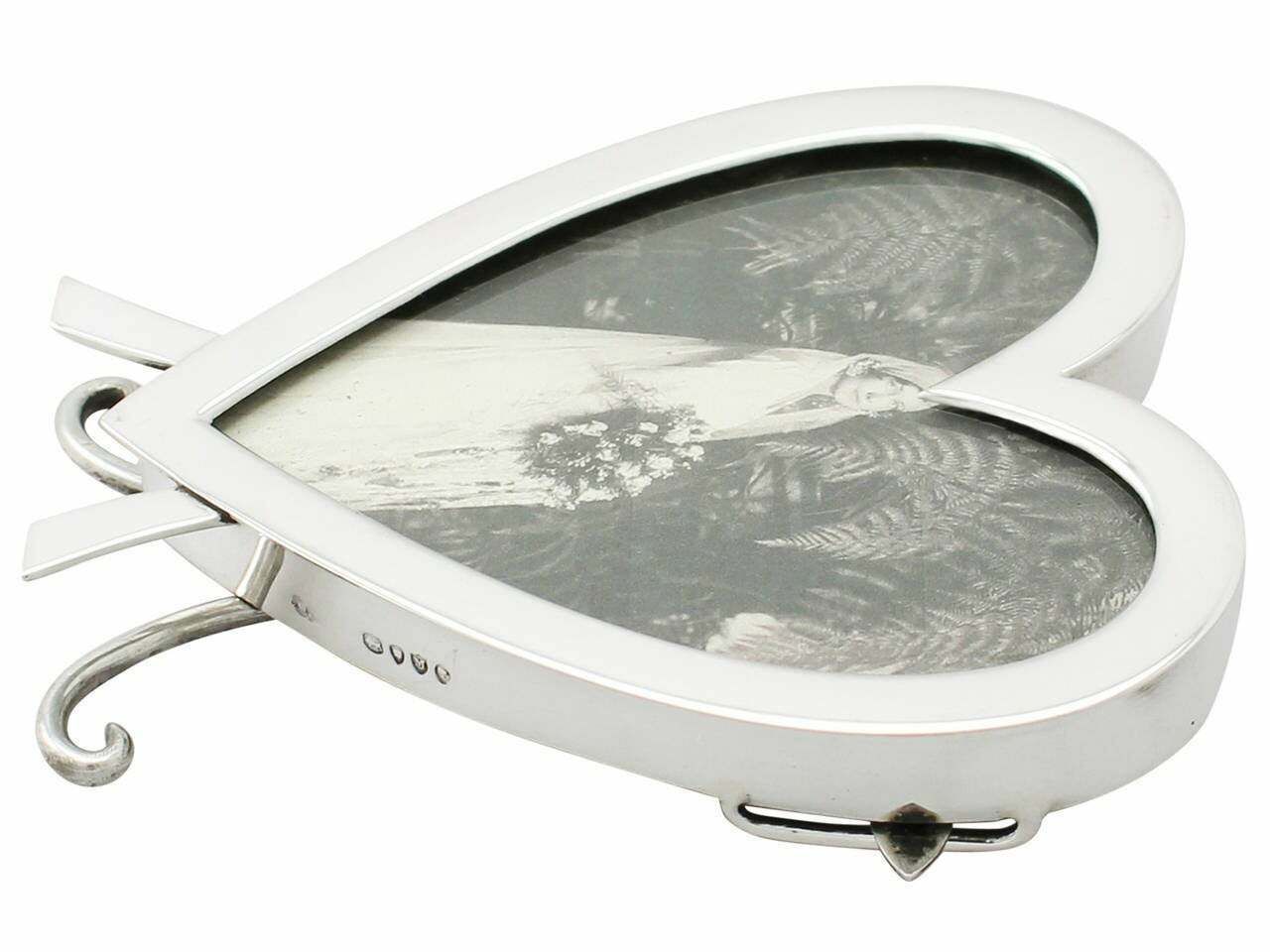 Victorian Sterling Silver Heart Photograph Frame photo vinterior