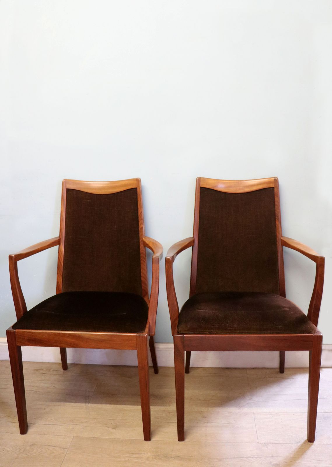 A Lovely Set Of Four Mid Century G Plan Carver Or Armchairs From A Design By Lesley Dandy. photo Furniture