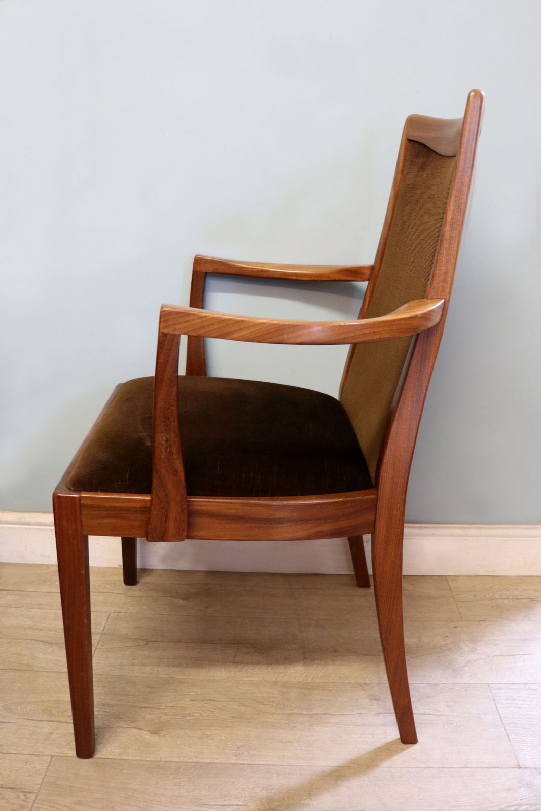 A Lovely Set Of Four Mid Century G Plan Carver Or Armchairs From A Design By Lesley Dandy. photo vintage