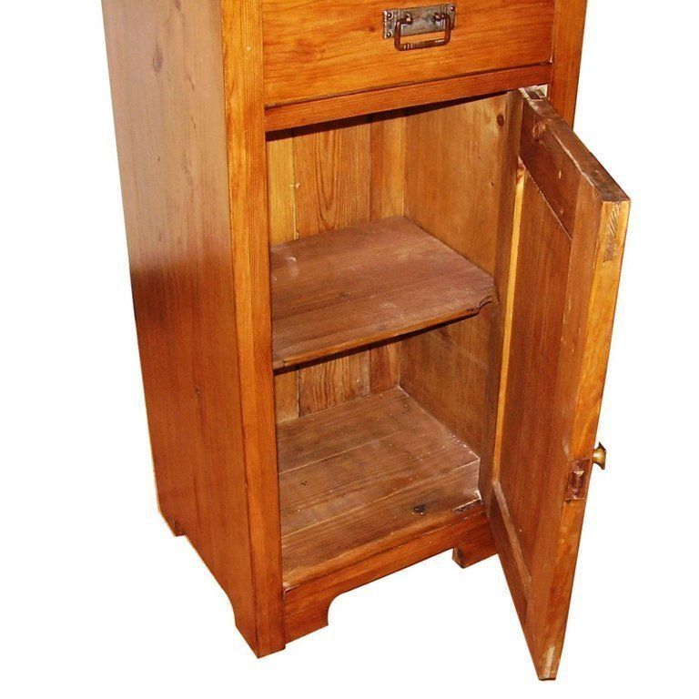 Late 19th Century Venetian Country Rustic Nightstand, Restored Polished To Wax photo for sale