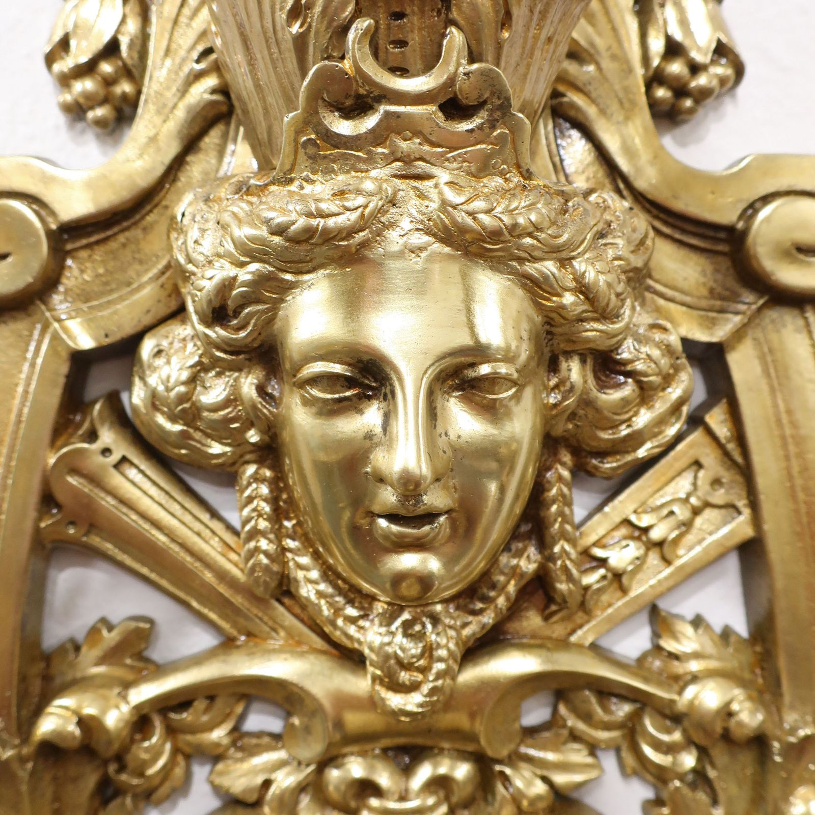 Pair Of French Early 19th Century Louis XIV Style Bronze Gilt Wall Lights photo 4850.0