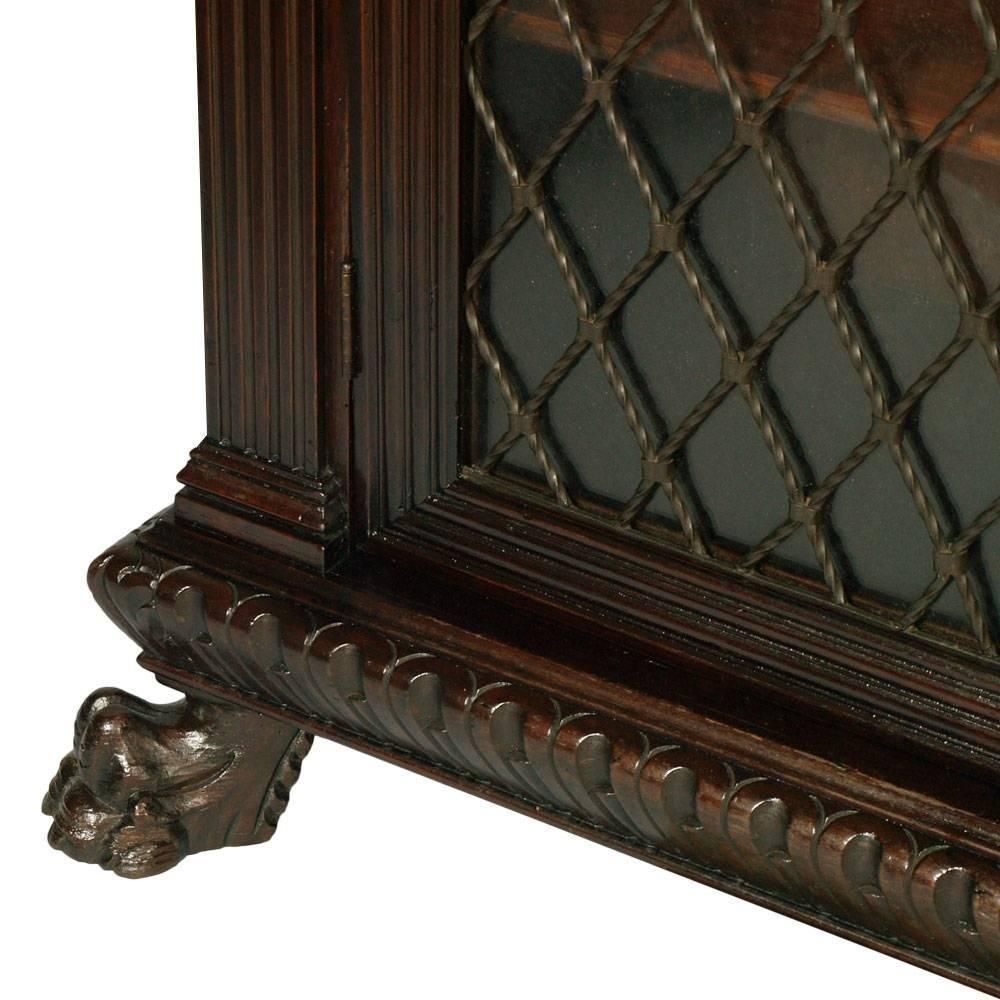 Early 20th Century Italian Renaissance Bookcase, Carved Walnut Finished To Wax photo Furniture