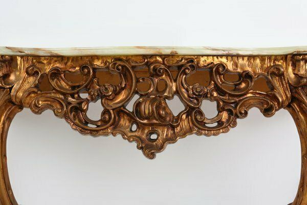 20th Century Louis XV Style Console With Marble Top, France, 1970s photo 1004.0