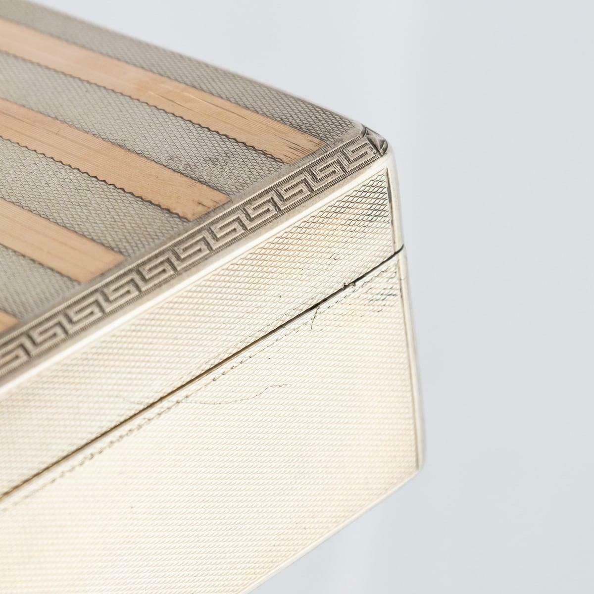 Antique 20th Century Pair Of German Export Solid Silver & Gilt Boxes C.1922 photo vintage
