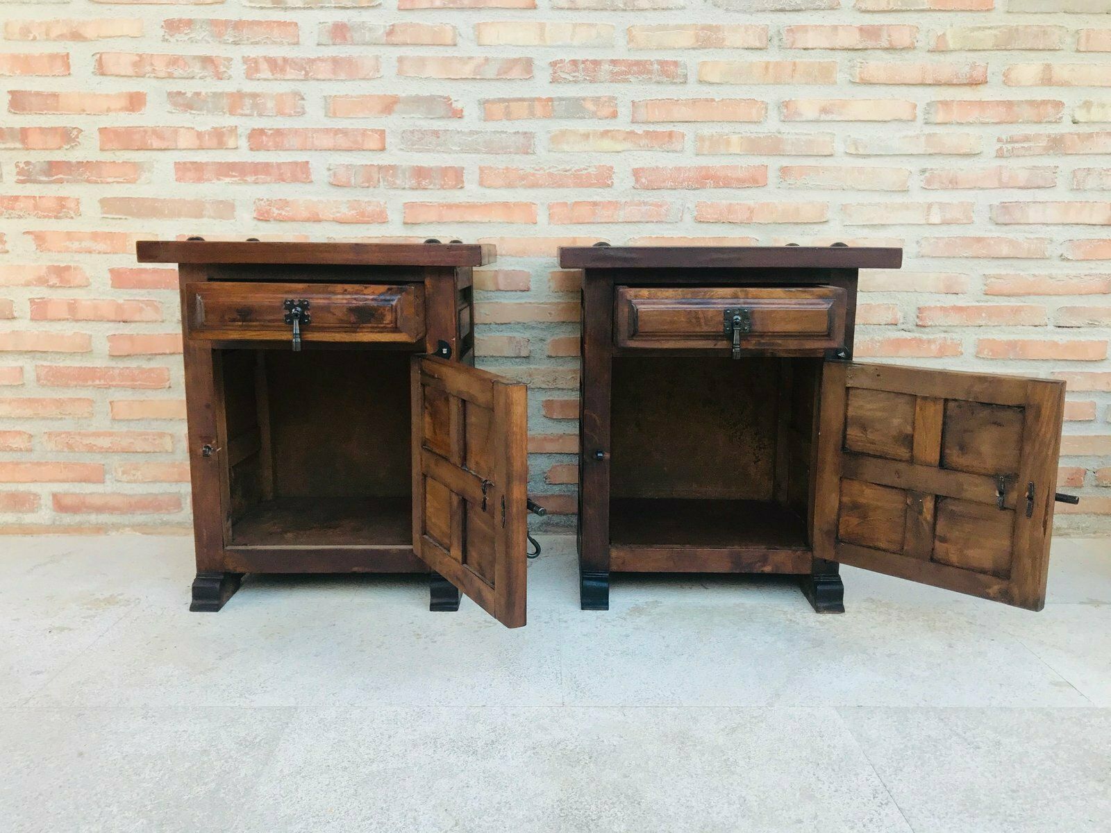 Antique Spanish Nightstands, Set Of 2 photo buy