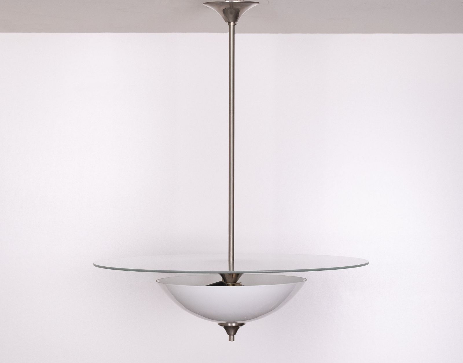 Art Deco Gispen Pendant Lamp ''Model '' Half Moon