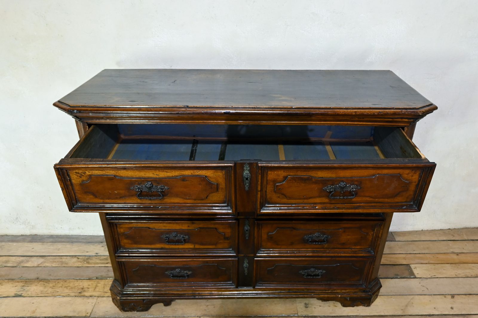 photo for sale A Majestic 18th Century North Italian Walnut Commode From The Lombardi Region