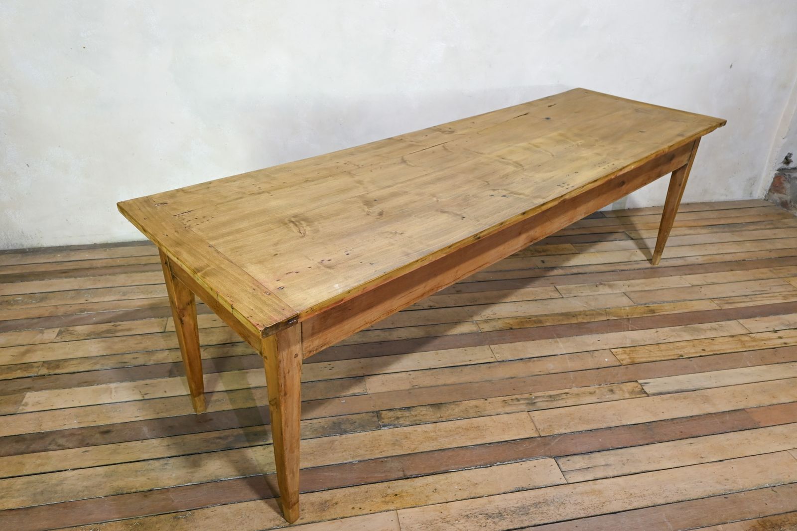 photo for sale A Large 19th Century French Fruitwood Farmhouse Table
