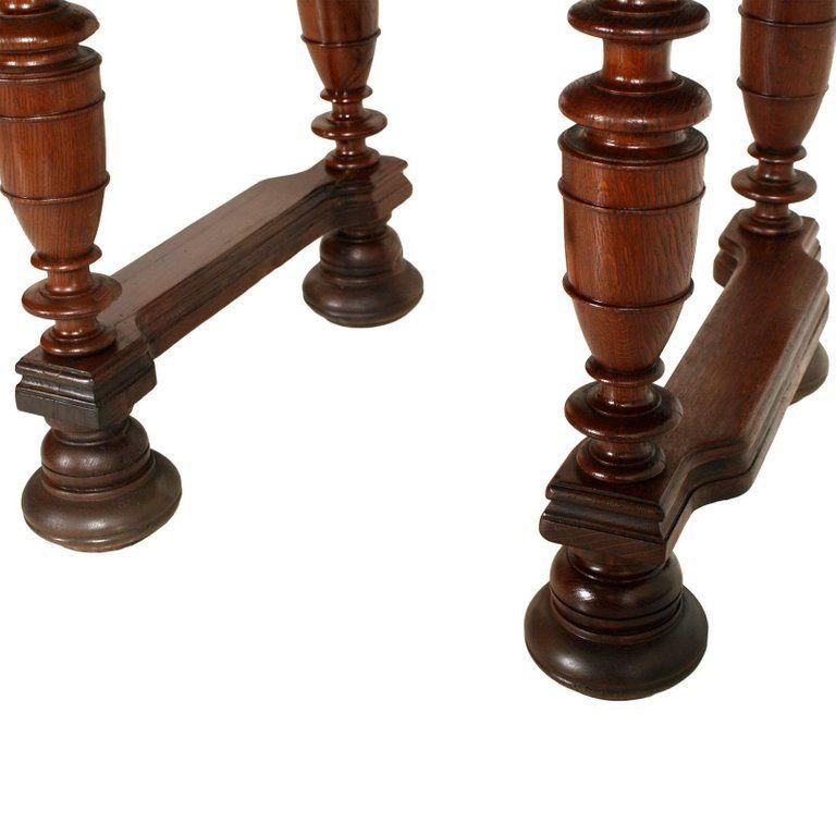 19th Century France Provencal Extendable Table Solid Oak, Restored, Wax Polished photo 5493.2