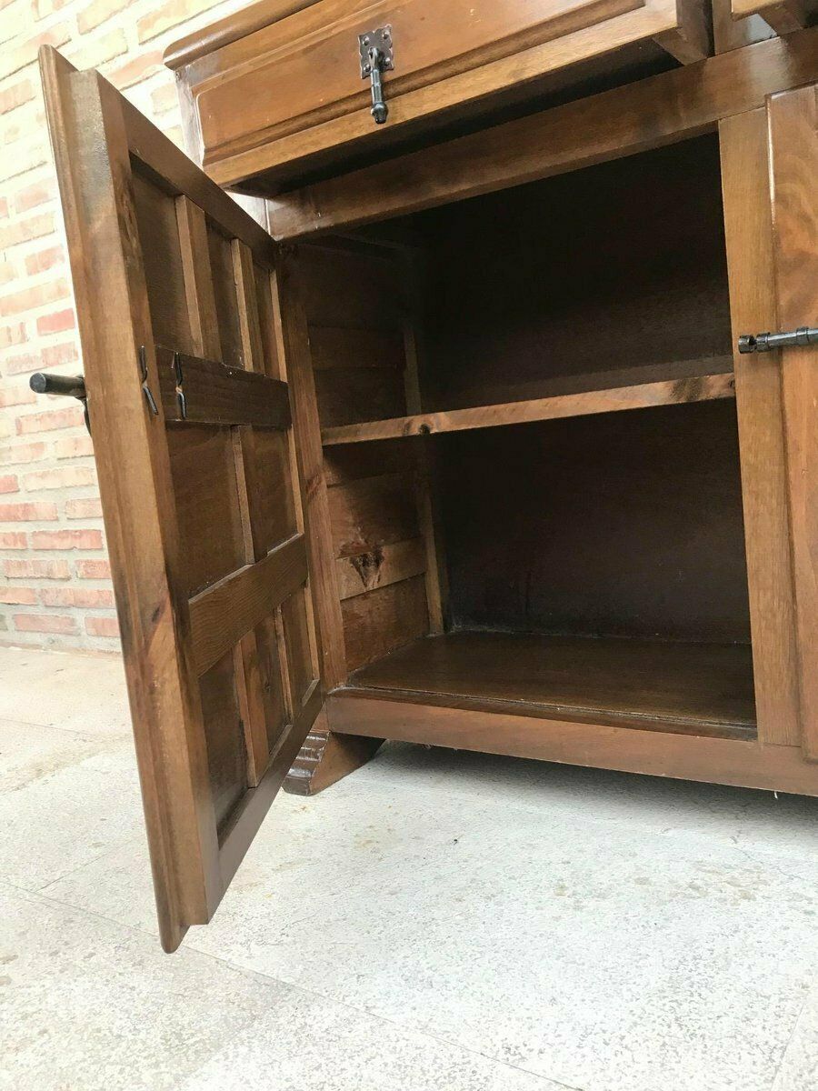 photo vinterior 19th Century Baroque Style Spanish Carved Walnut Credenza