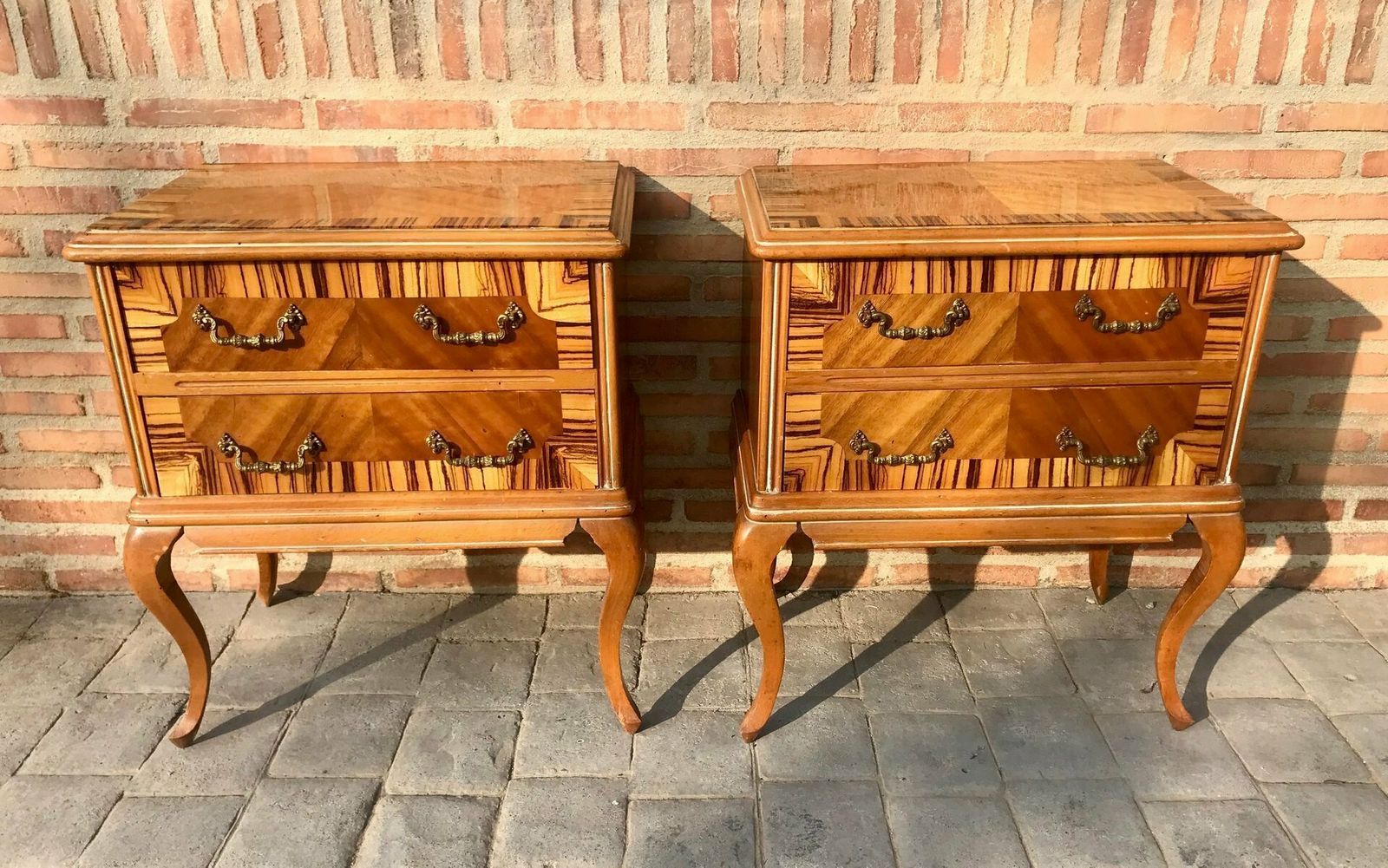 Mid Century French Nightstands, Set Of 2