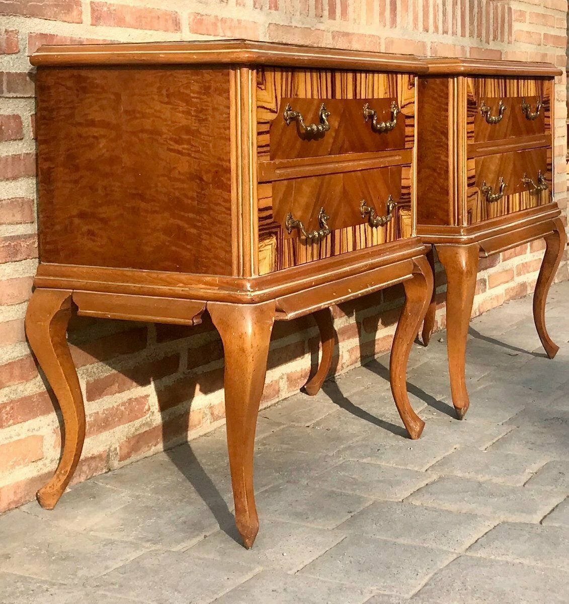 photo for sale Mid Century French Nightstands, Set Of 2