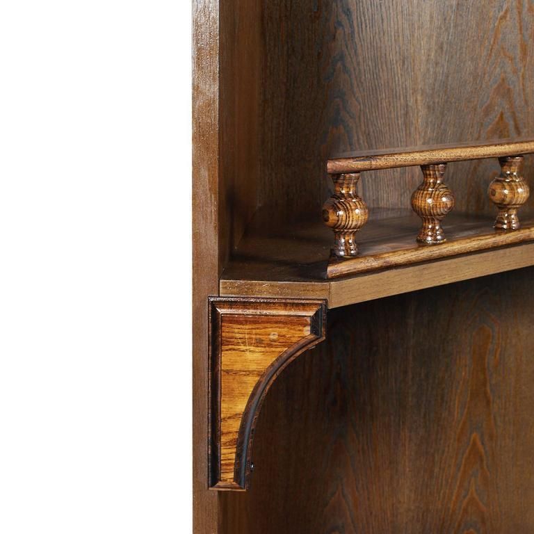 Early 20th Century Renaissance Corner Shelves Cupboard In Solid Oakwood photo 3472.0